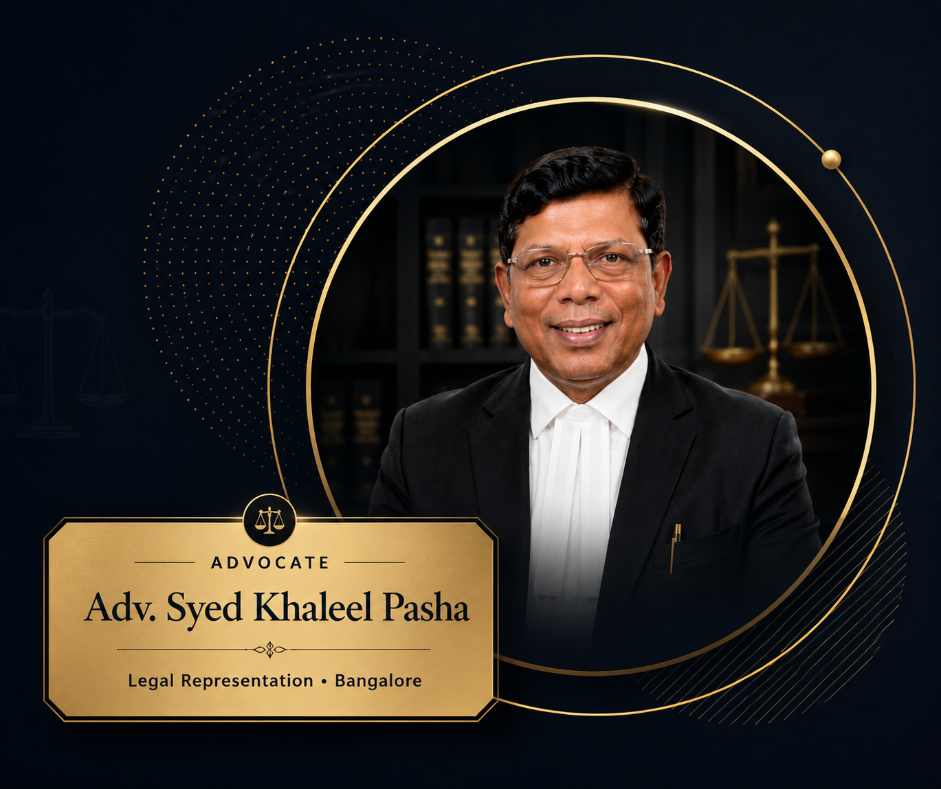 Adv. Syed Khaleel Pasha - Advocate in Bangalore